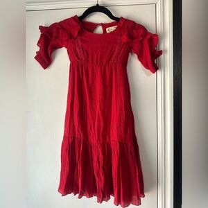 Joyfolie red boho toddler dress
Size 3t